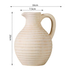 Handcrafted Ceramic Vase with Ribbed Structure | High & Bury
