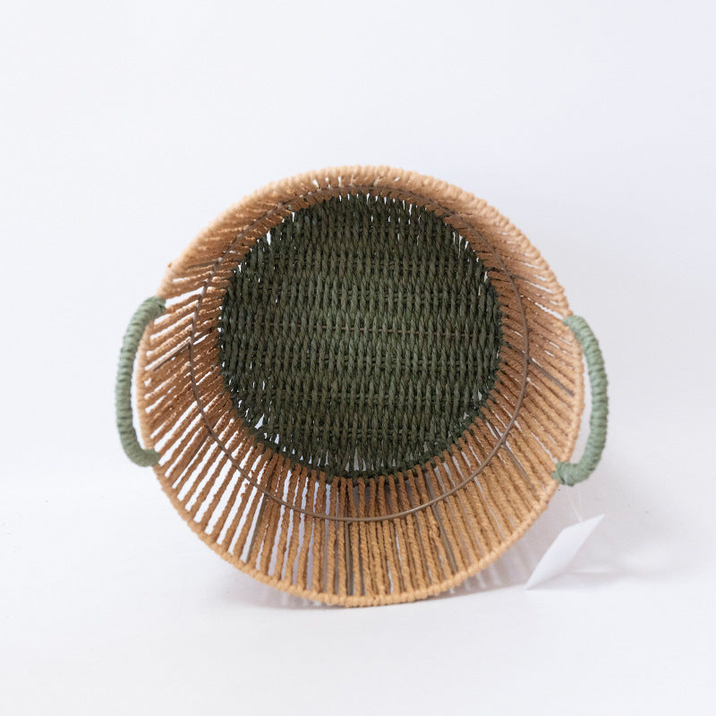 Handcrafted Decoration Basket Brown | High & Bury