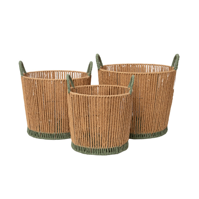 Handcrafted Decoration Basket Brown | High & Bury