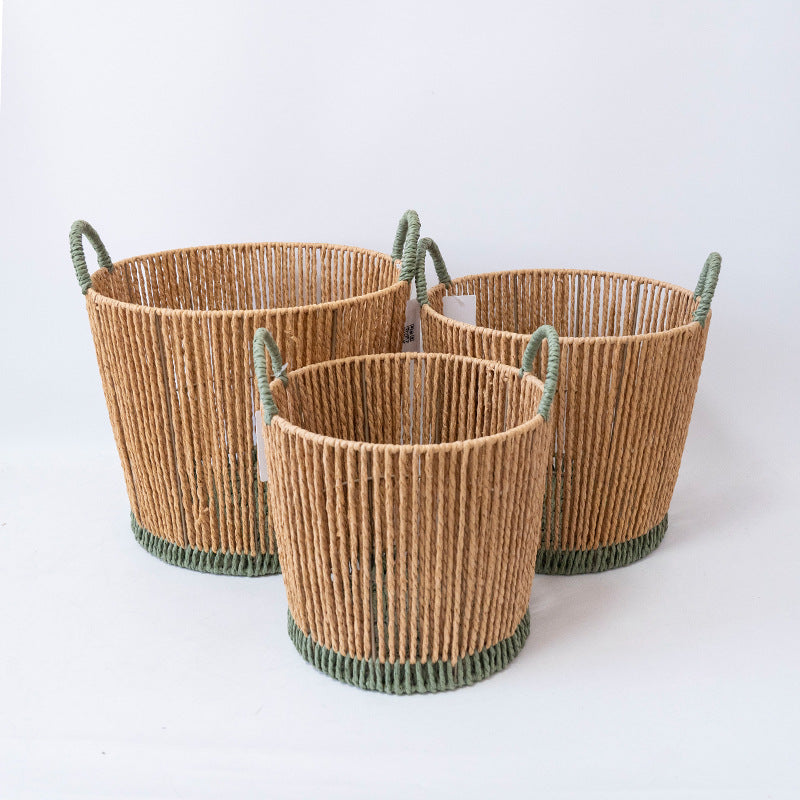 Handcrafted Decoration Basket Brown | High & Bury