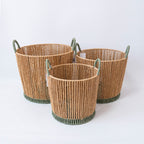Handcrafted Decoration Basket Brown | High & Bury
