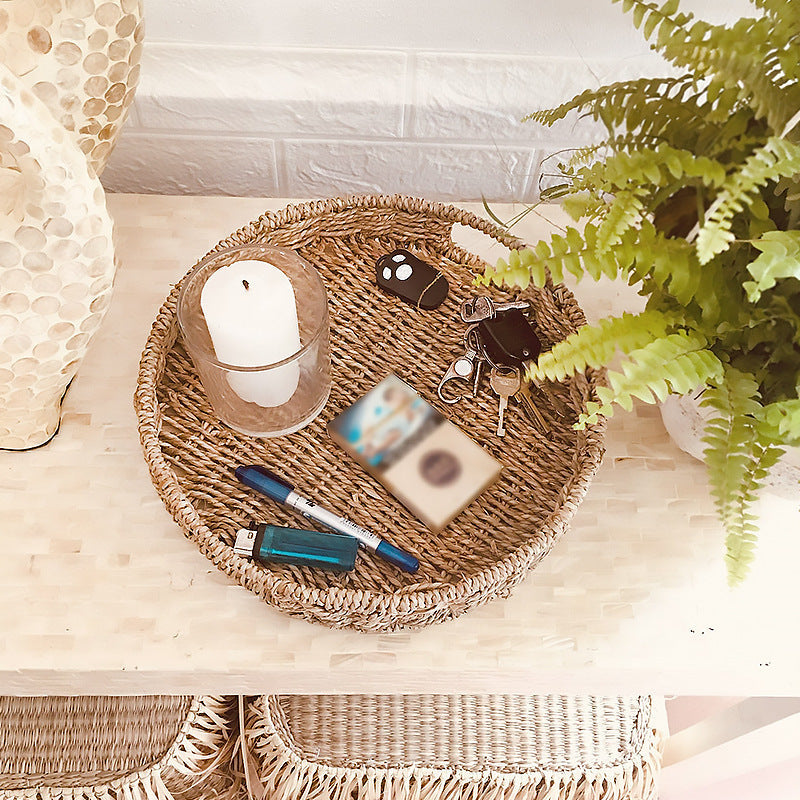 Handcrafted Decoration Basket with Wavy Edge | High & Bury