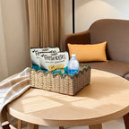 Handcrafted Decoration Basket Woven Natural Fiber Soft Textile | High & Bury