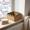 Handcrafted Decoration Basket Woven Natural Fiber Soft Textile | High & Bury