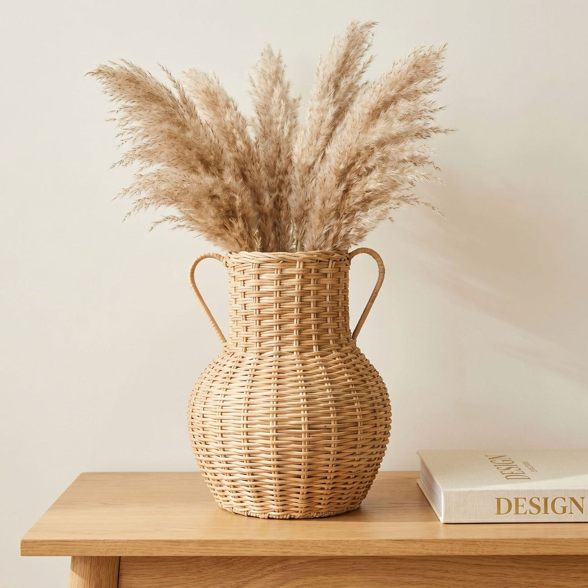 Handcrafted Decorative Basket made of Natural Weave | High & Bury