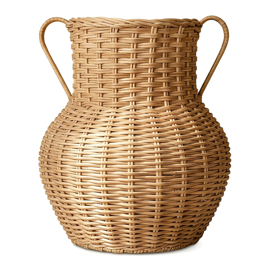 Handcrafted Decorative Basket made of Natural Weave | High & Bury