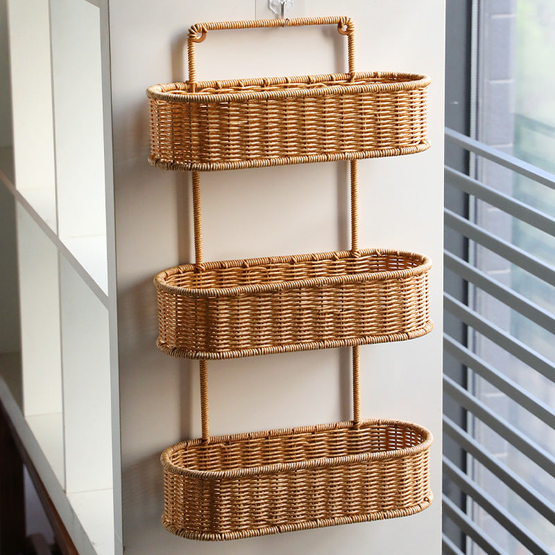 Handcrafted Decorative Storage Basket Oval Long | High & Bury