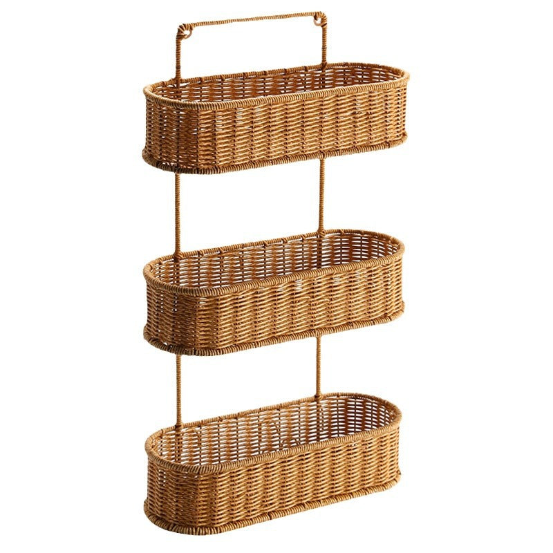 Handcrafted Decorative Storage Basket Oval Long | High & Bury