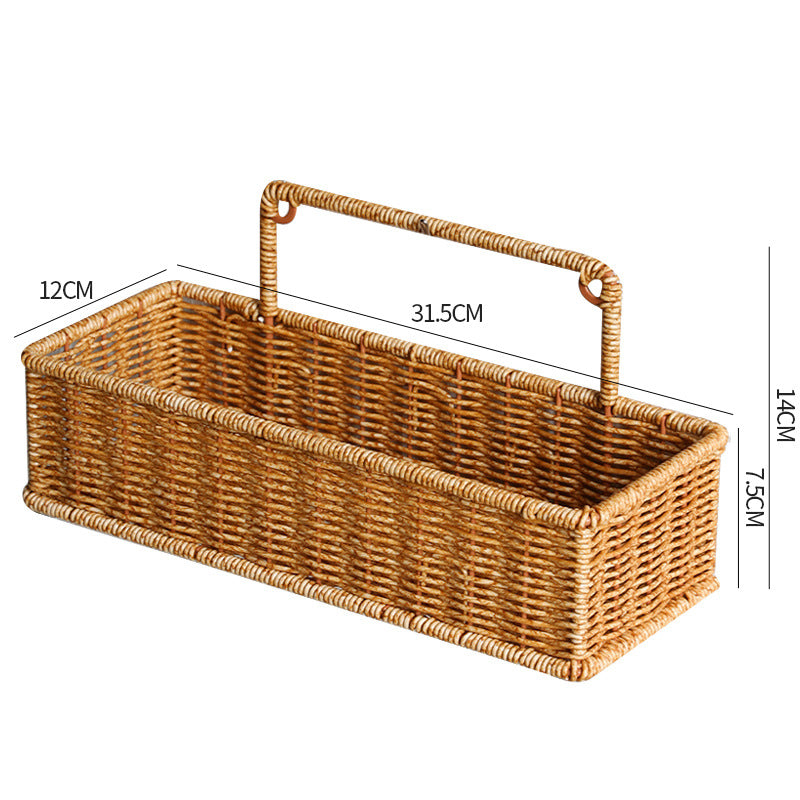 Handcrafted Decorative Storage Basket Oval Long | High & Bury