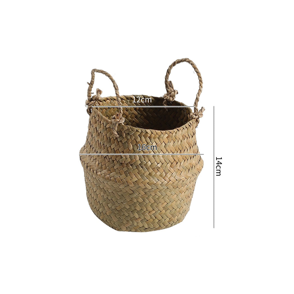 Handcrafted Decorative Storage Basket Soft Textile Handwoven | High & Bury