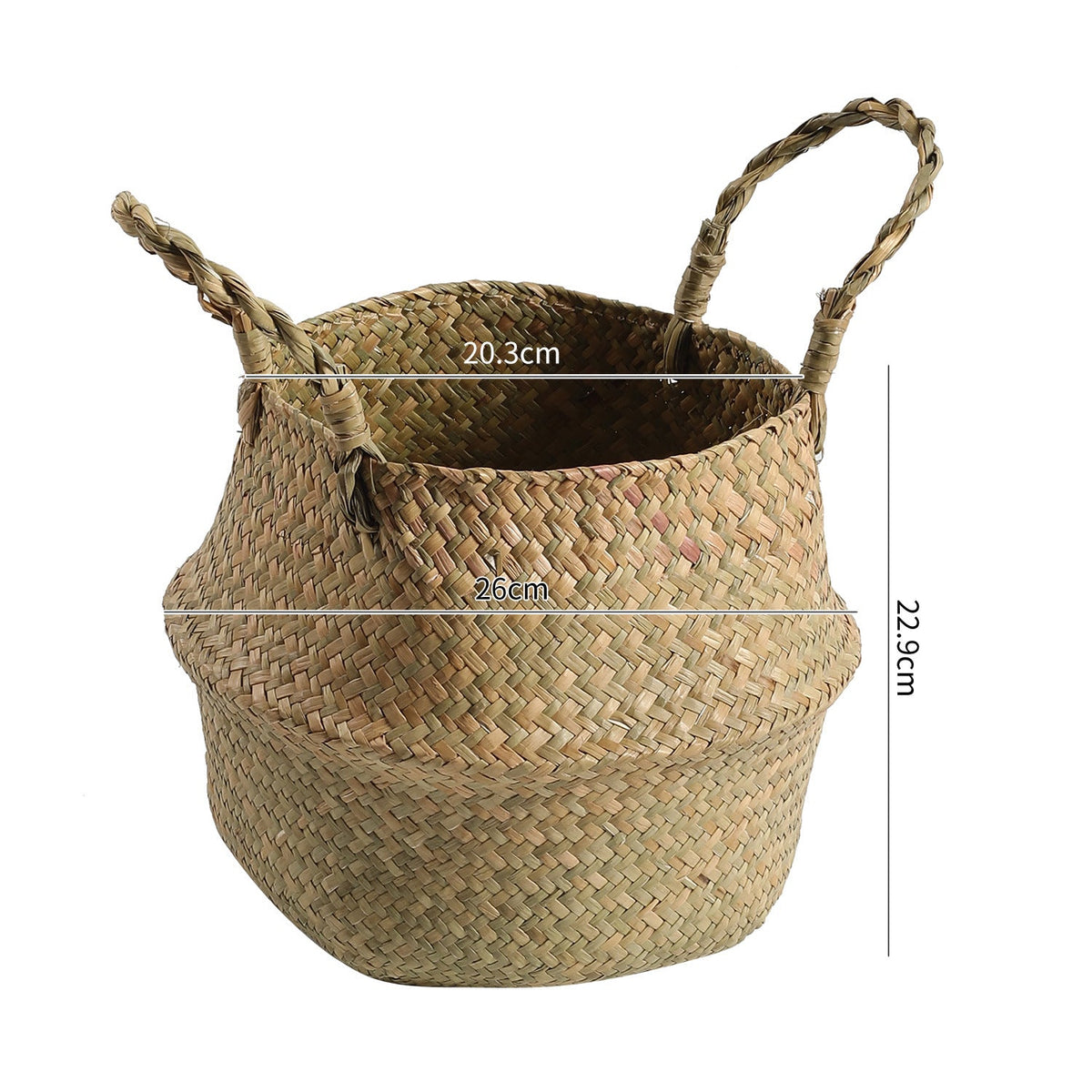Handcrafted Decorative Storage Basket Soft Textile Handwoven | High & Bury