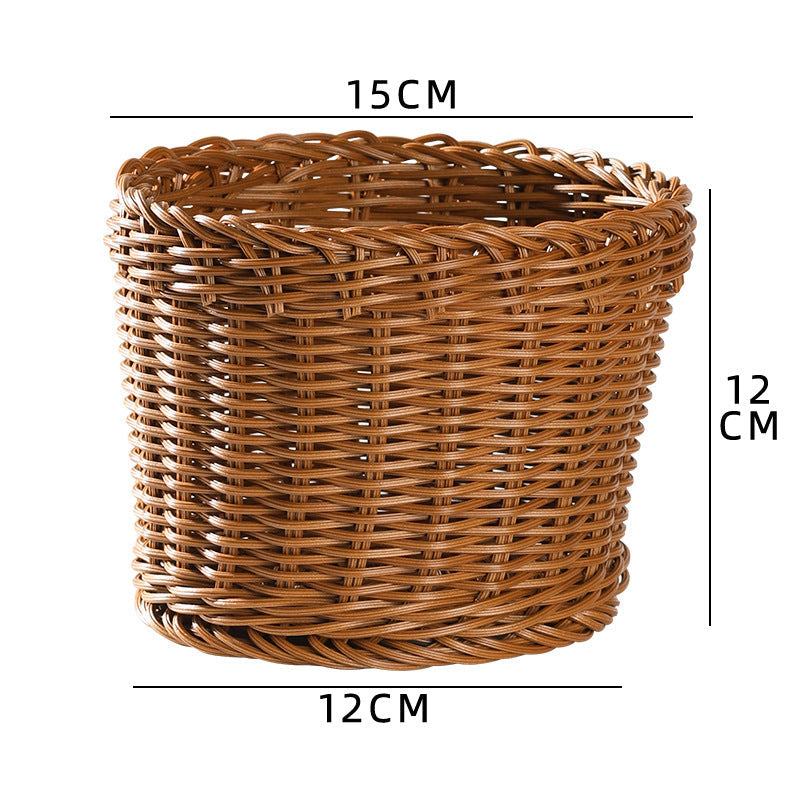 Handcrafted Decorative Wicker Basket | High & Bury