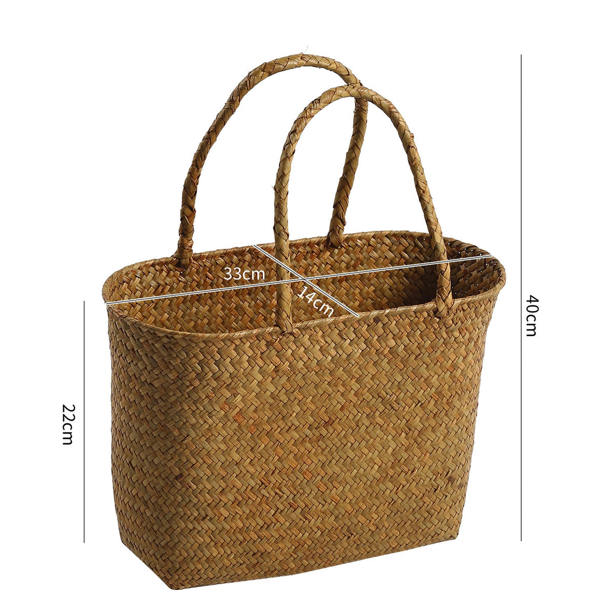 Handcrafted Decorative Wicker Basket | High & Bury