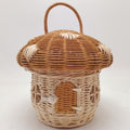Handcrafted Decorative Woven Basket Red Brown | High & Bury