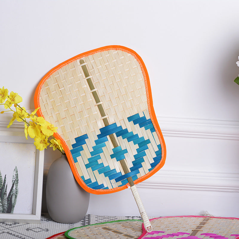 Handcrafted Fan with Colorful Design | High & Bury
