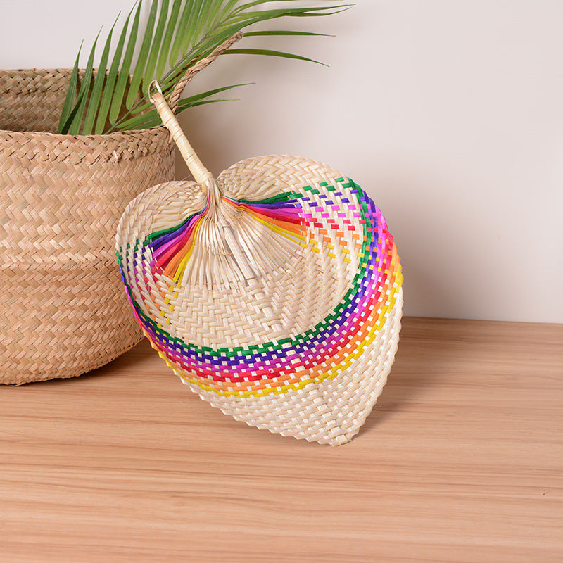 Handcrafted Fan with Colorful Details | High & Bury