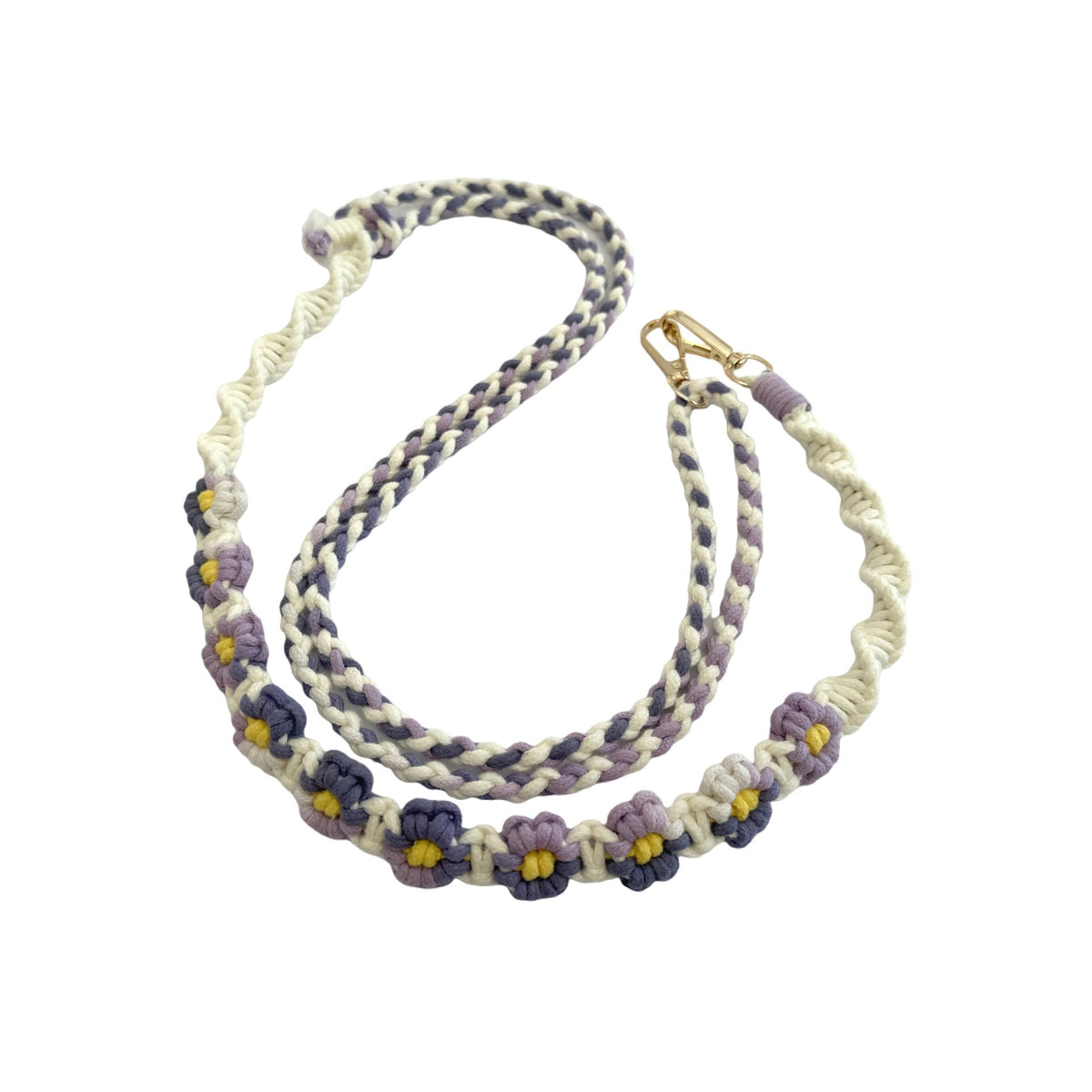 Handcrafted Floral Macrame Keychain | High & Bury