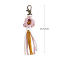 Handcrafted Macrame Flower Keychain | High & Bury