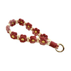 Handcrafted Macrame Keychain Holder Red | High & Bury
