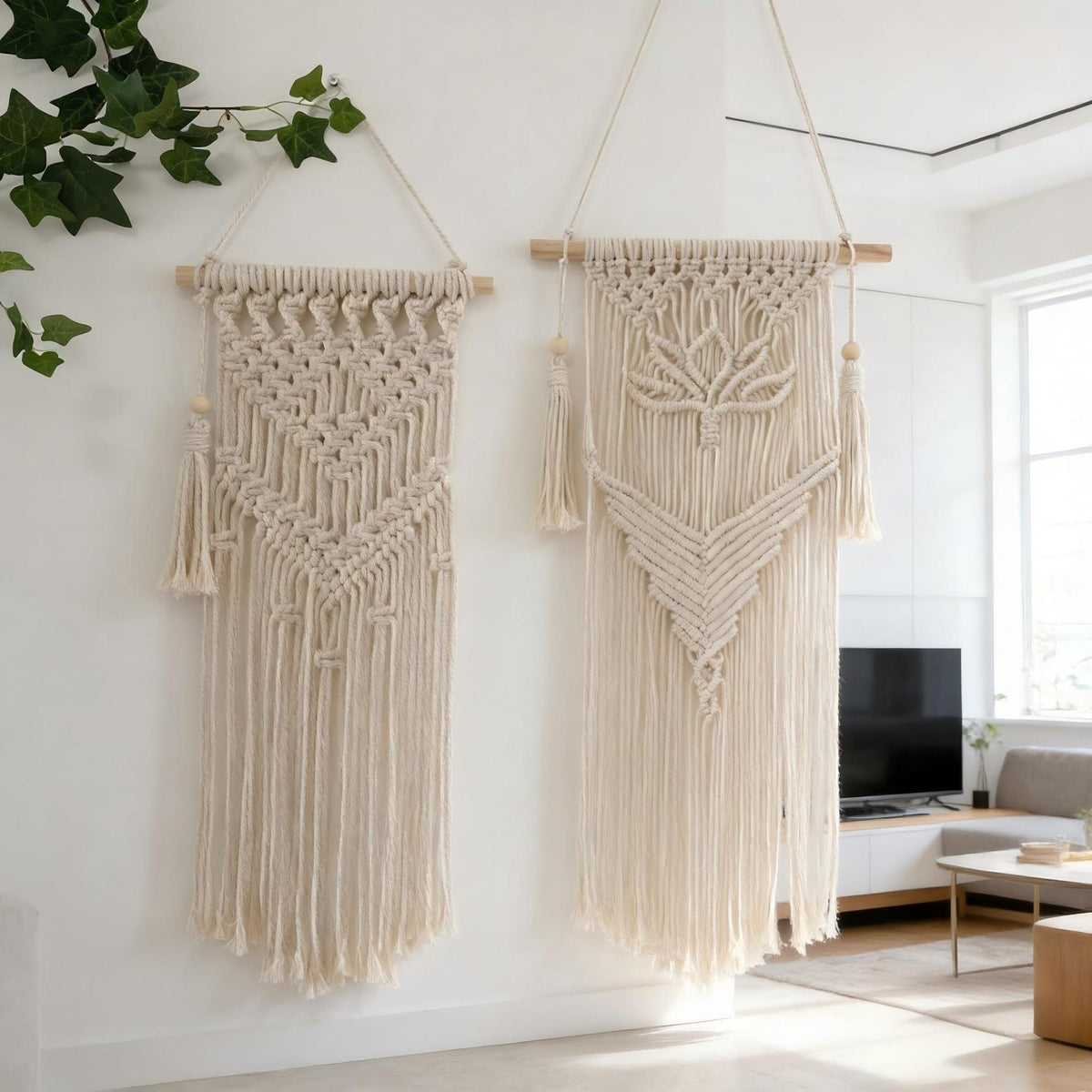 Handcrafted Macrame Wall Tapestry | High & Bury
