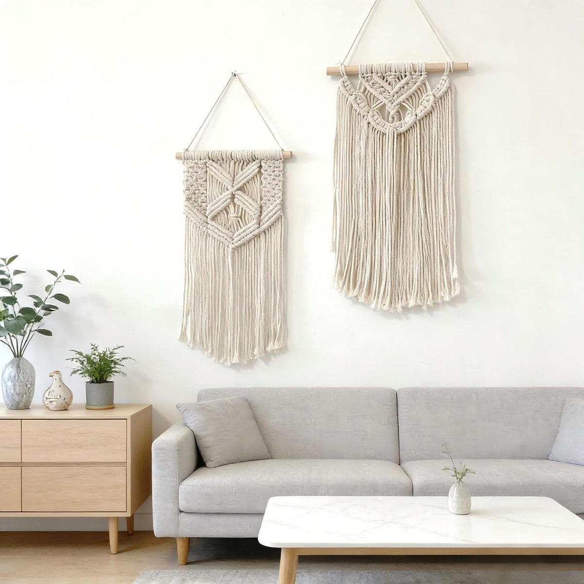 Handcrafted Macrame Wall Tapestry | High & Bury