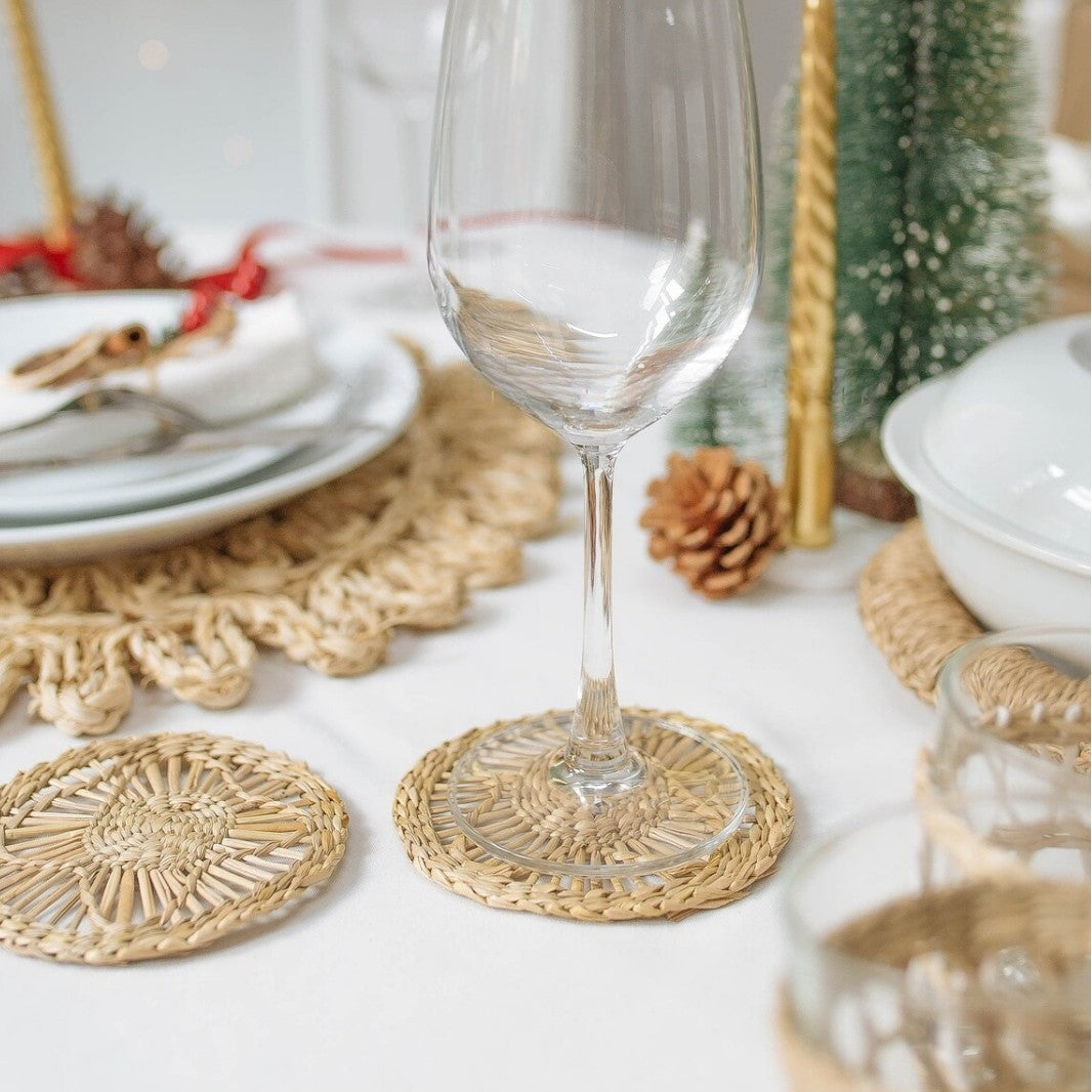 Handcrafted Natural Fiber Coasters | High & Bury
