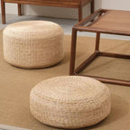Handcrafted Natural Fiber Pouf | High & Bury