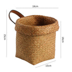 Handcrafted Natural Fiber Storage Basket Soft Textile Handwoven | High & Bury