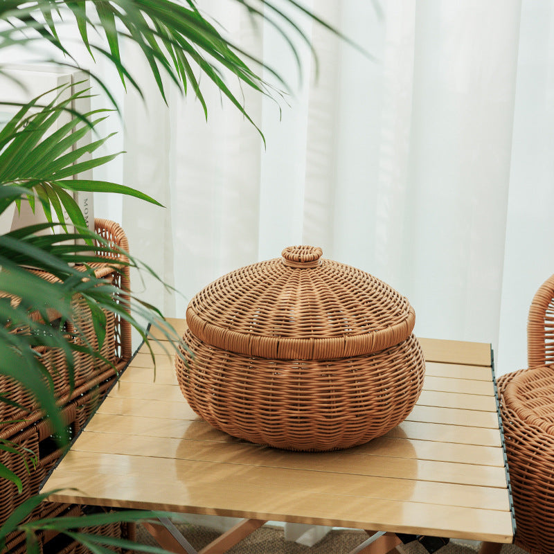 Handcrafted Natural Fiber Storage Container | High & Bury