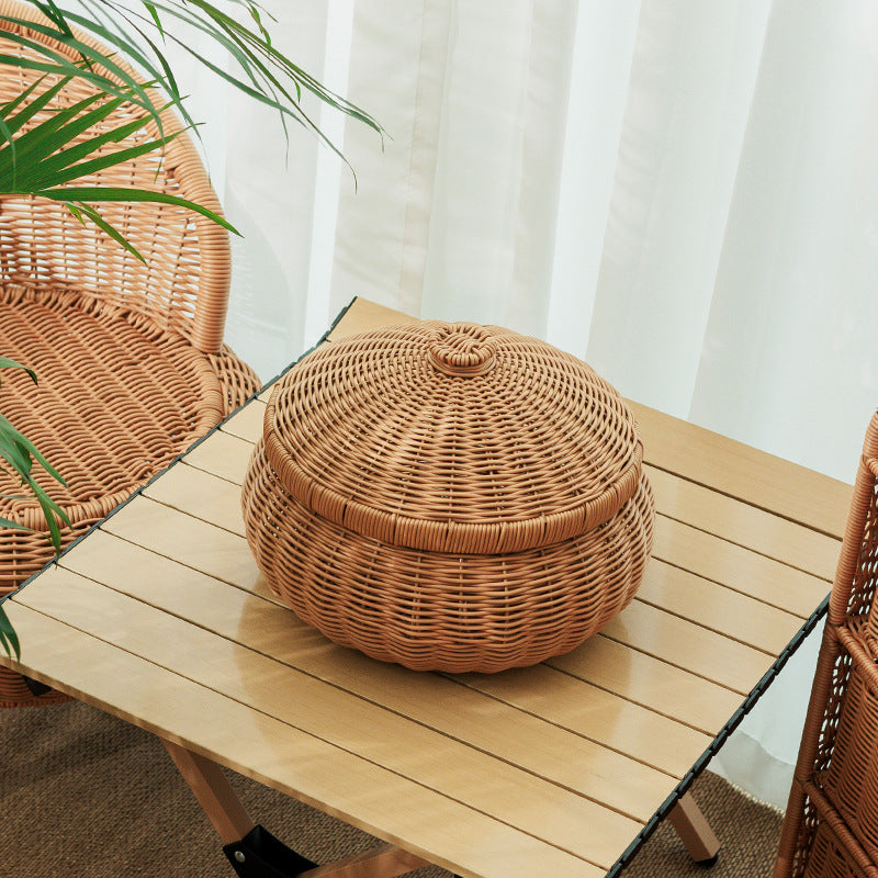 Handcrafted Natural Fiber Storage Container | High & Bury