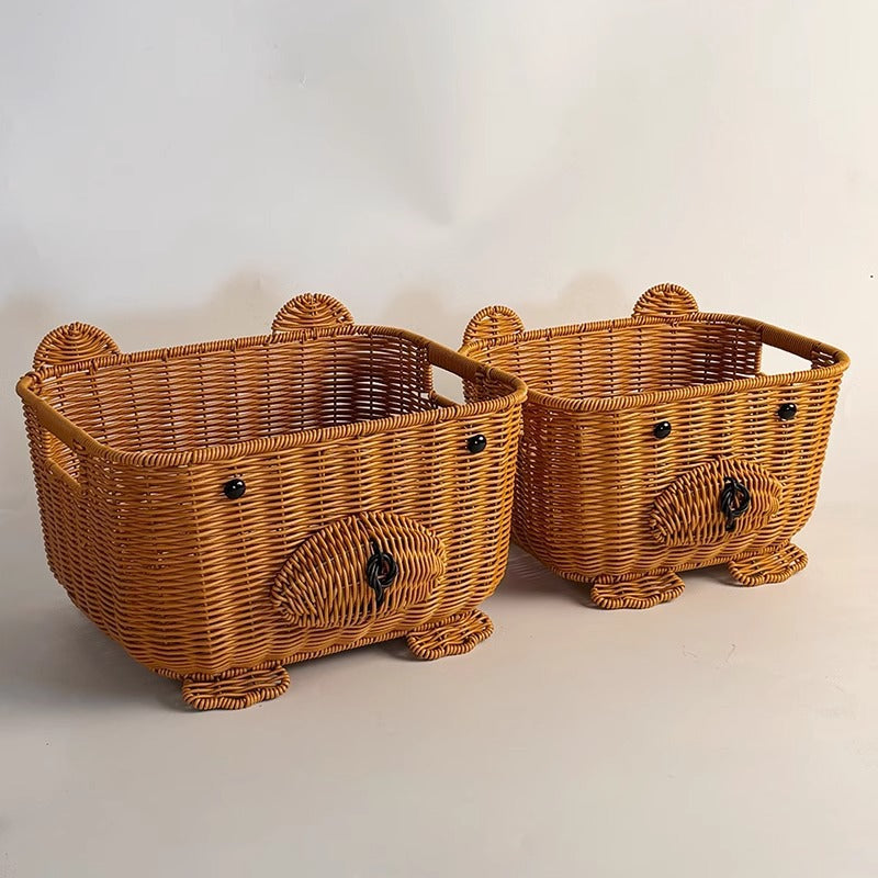 Handcrafted Natural Material Storage Basket | High & Bury