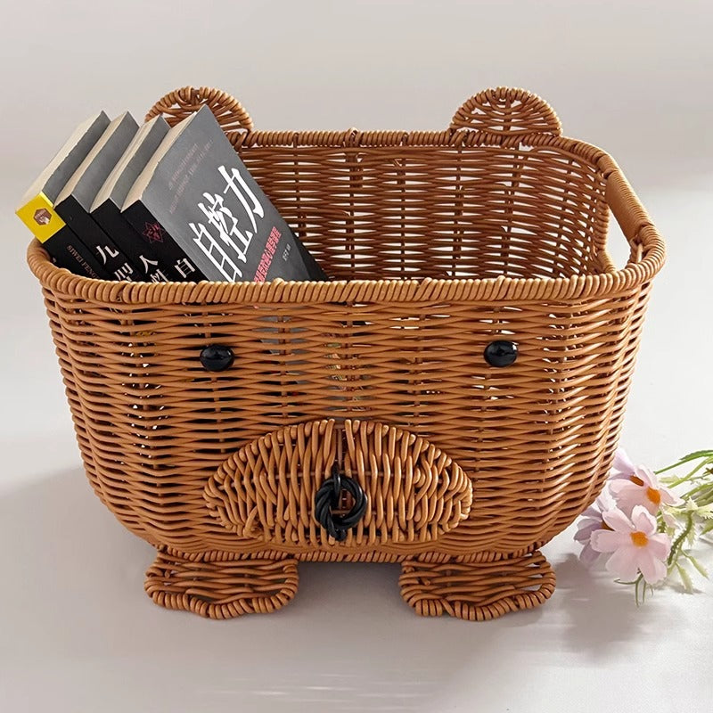 Handcrafted Natural Material Storage Basket | High & Bury