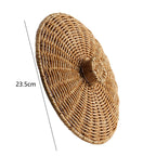 Handcrafted Natural Willow Trash Basket | High & Bury