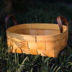 Handcrafted Natural Woven Storage Basket Small | High & Bury
