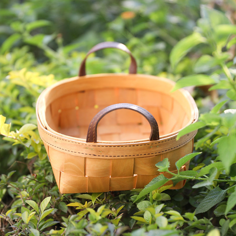 Handcrafted Natural Woven Storage Basket Small | High & Bury