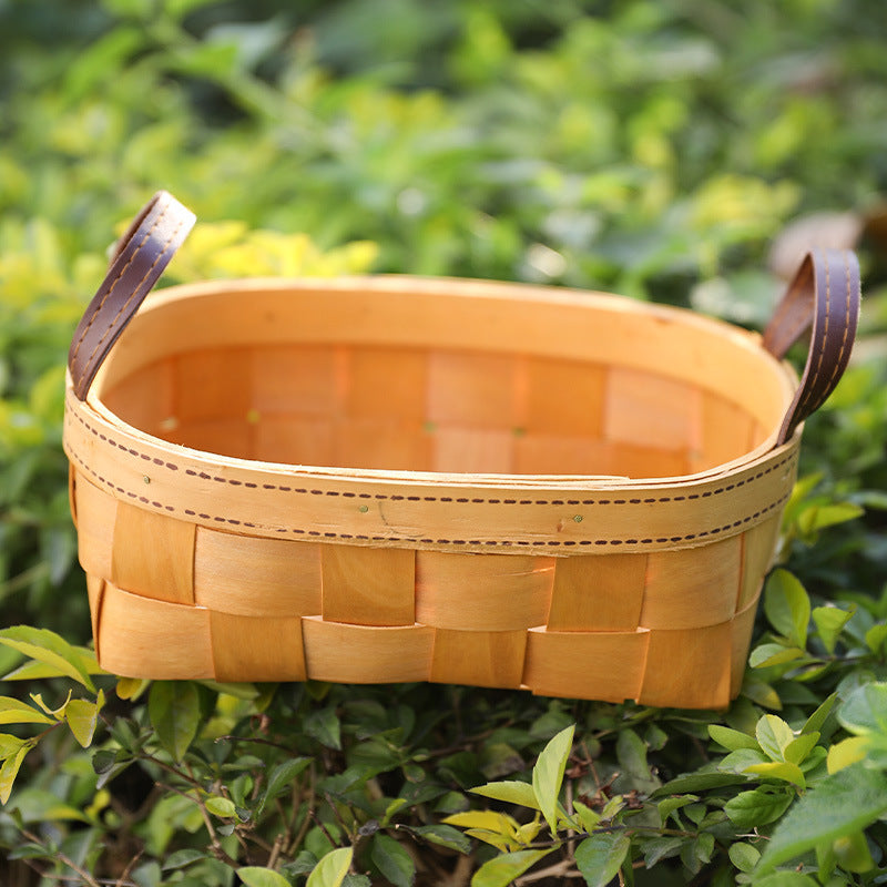 Handcrafted Natural Woven Storage Basket Small | High & Bury