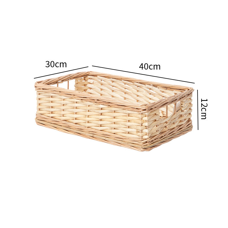 Handcrafted Natural Woven Storage Tray | High & Bury
