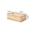 Handcrafted Natural Woven Storage Tray | High & Bury