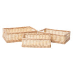 Handcrafted Natural Woven Storage Tray | High & Bury