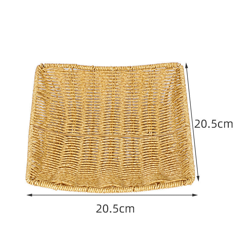 Handcrafted Natural Woven Tray | High & Bury
