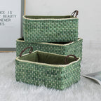 Handcrafted Organizer Basket with Two Handles | High & Bury