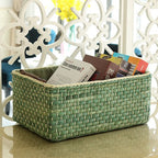 Handcrafted Organizer Basket with Two Handles | High & Bury