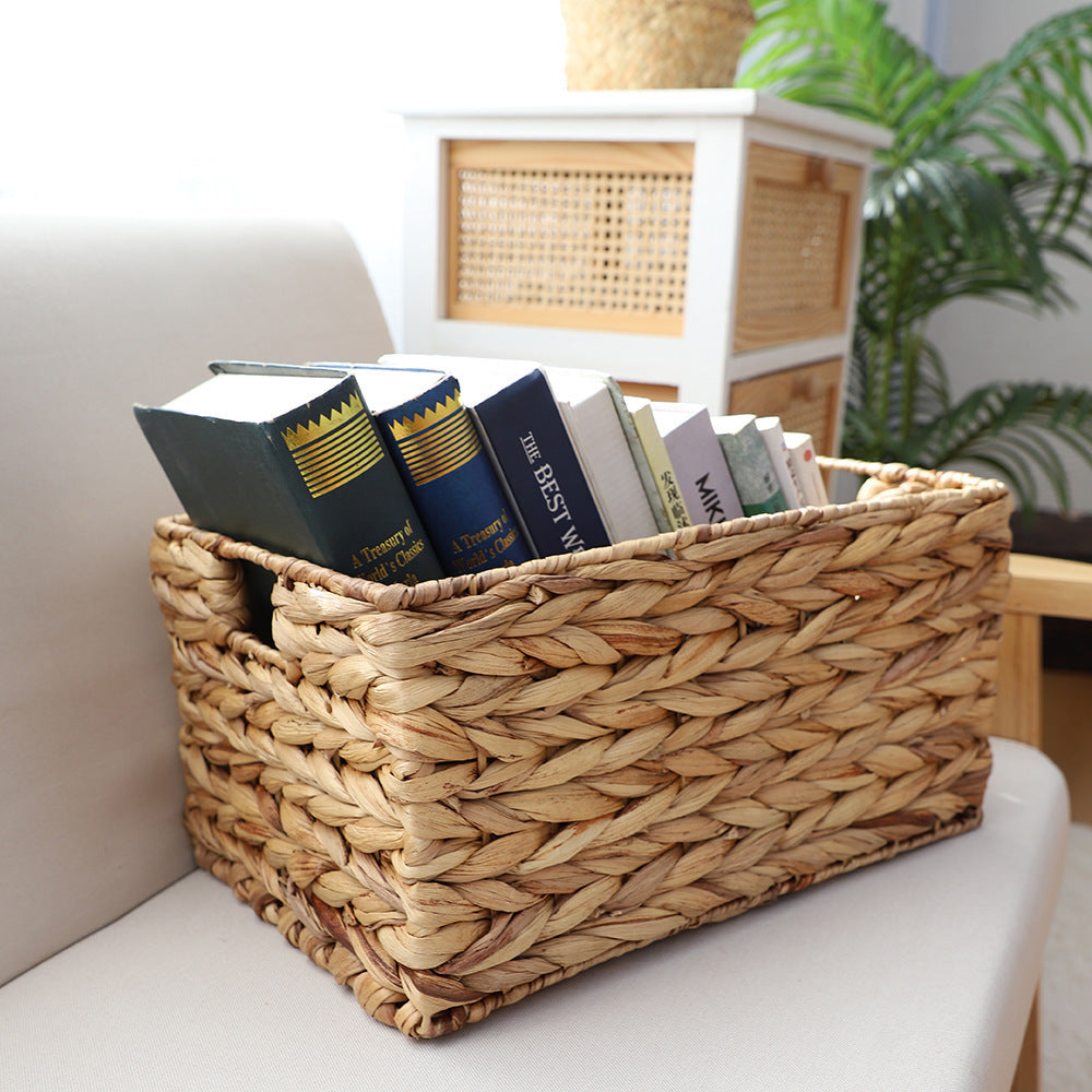 Handcrafted Organizer Basket with Two Handles | High & Bury