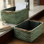 Handcrafted Organizer Basket with Two Handles | High & Bury