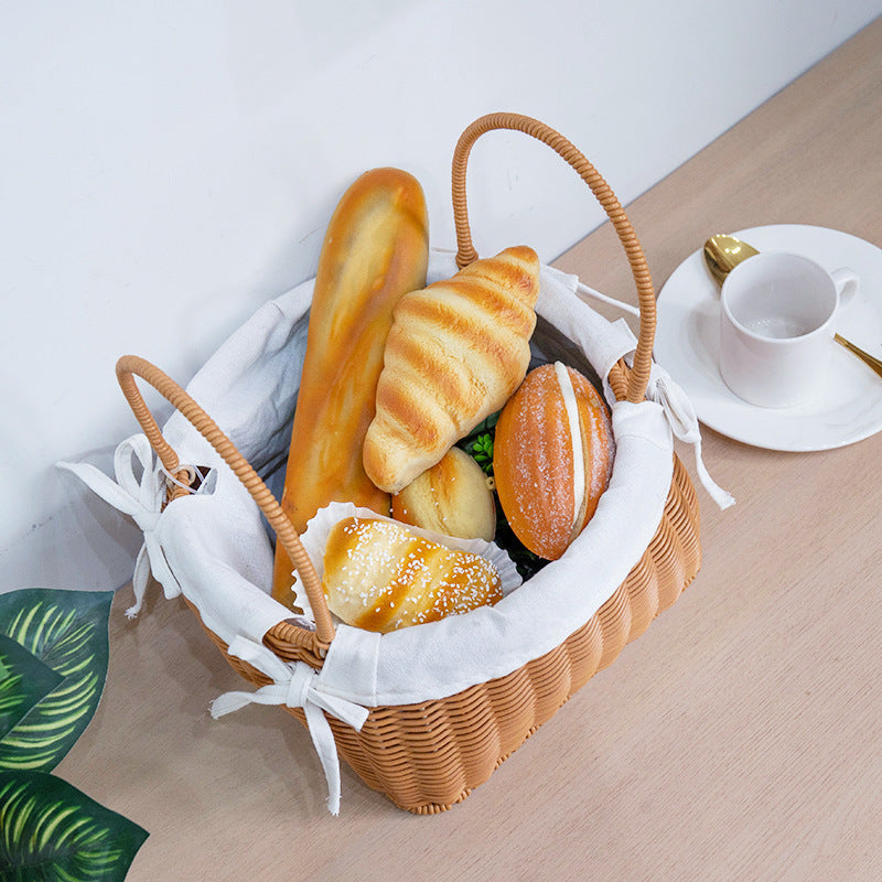 Handcrafted Rattan Basket with Removable Inner Lining | High & Bury