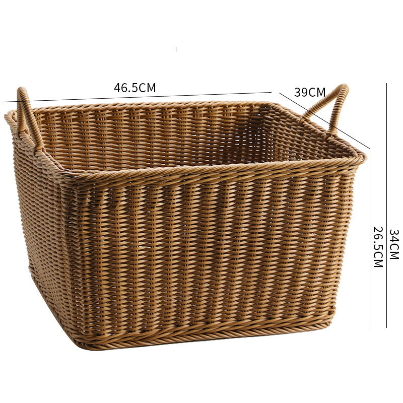 Handcrafted Rattan Storage Basket Large | High & Bury