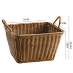 Handcrafted Rattan Storage Basket Large | High & Bury