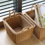 Handcrafted Rattan Storage Basket Large | High & Bury