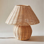 Handcrafted Rattan Table Lamp | High & Bury