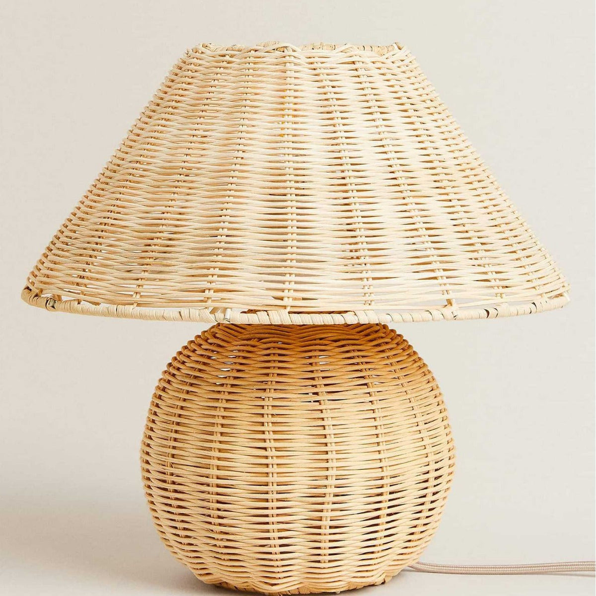 Handcrafted Rattan Table Lamp | High & Bury